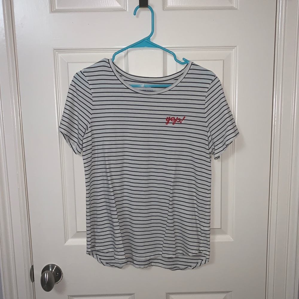 Black and White Striped T-Shirt